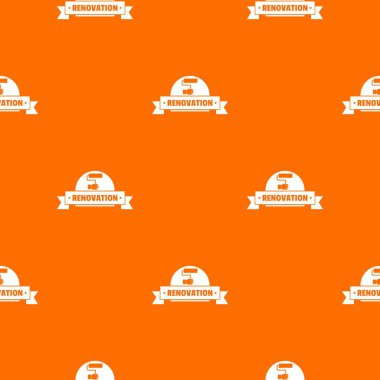 Rekonstrüksiyon deseni vektör turuncu