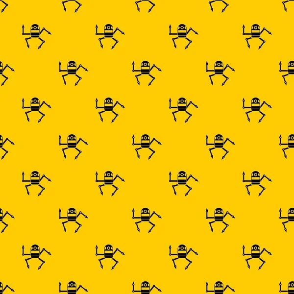 Örümcek robot desen vektörü