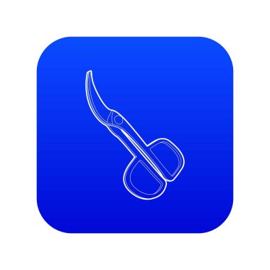 Makas simgesi mavi vektör