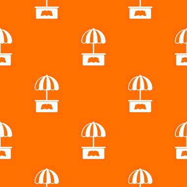 Şehir durak desen vektör turuncu