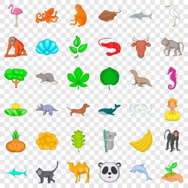 İçgüdü Icons set, karikatür tarzı