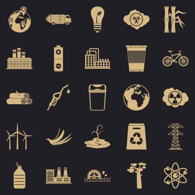 Eko Icons set, basit tarzı