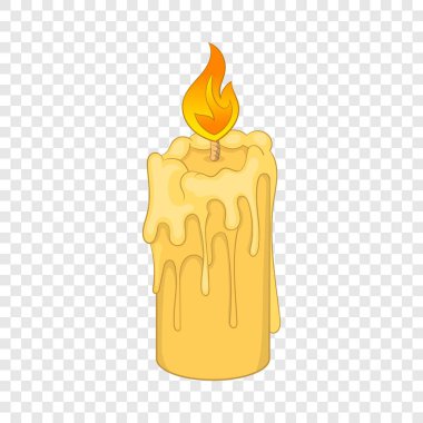 Eriyen mum simgesi, karikatür tarzı