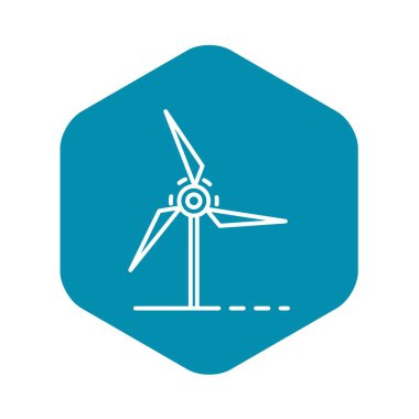 Rüzgar türbini simgesi, dış hat biçimi