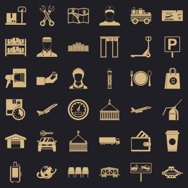 Yükleyici Icons set, basit tarzı