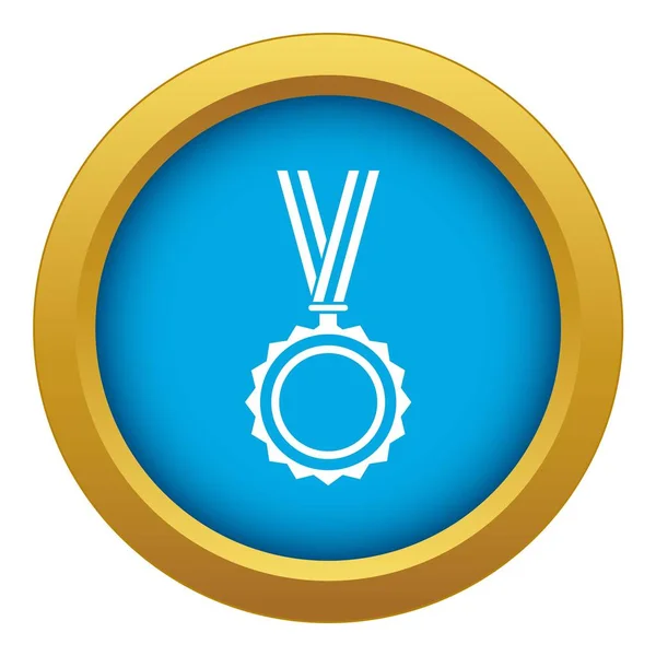 Medaille pictogram blauwe vector geïsoleerd — Stockvector