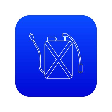 Haşere kontrol simgesi mavi vektör