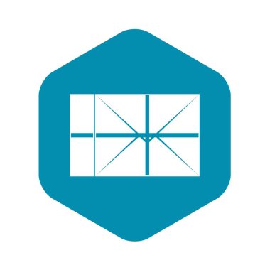 Posta parsel simgesi, basit tarzı