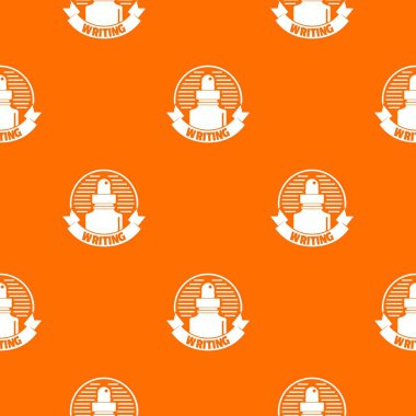 Kalem deseni vektör turuncu için mürekkep