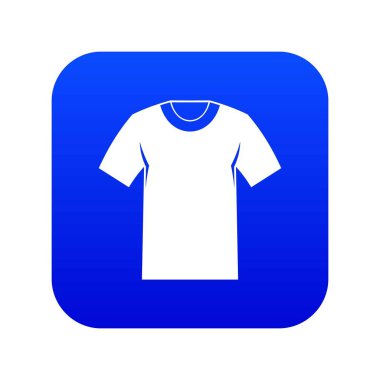 Tshirt simgesi dijital mavi