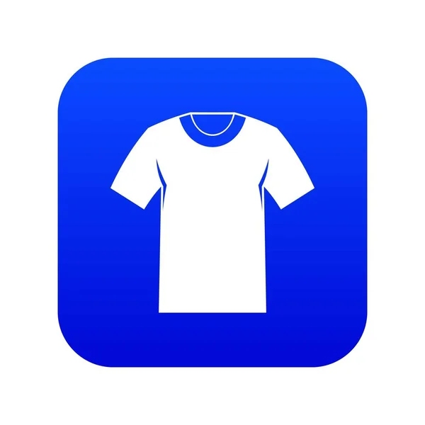 Ikona Tshirt cyfrowy niebieski — Wektor stockowy