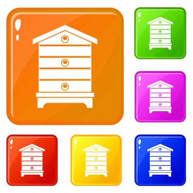 Kovan simgeleri vektör rengini ayarlar