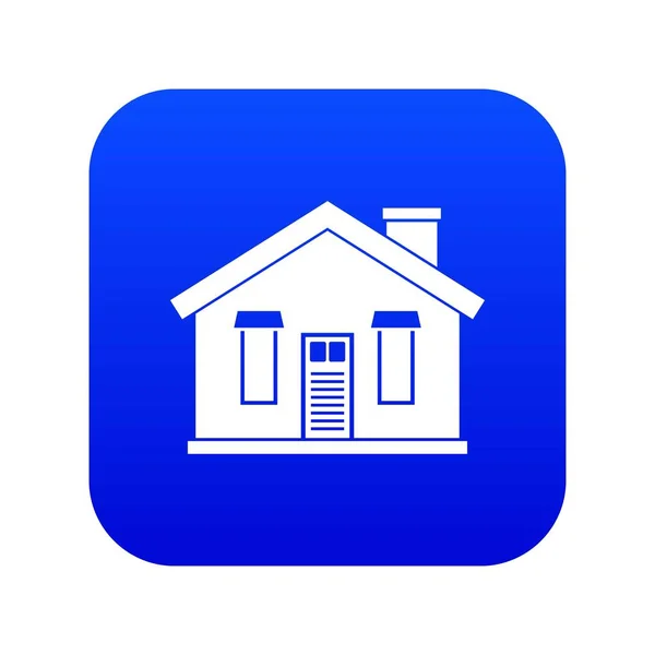 Huis pictogram digitale blauw — Stockvector