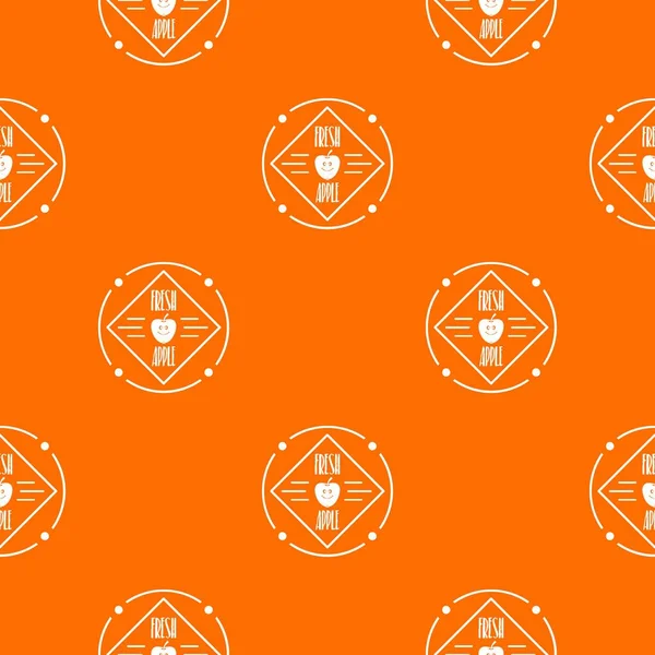 Taze elma desen vektör turuncu