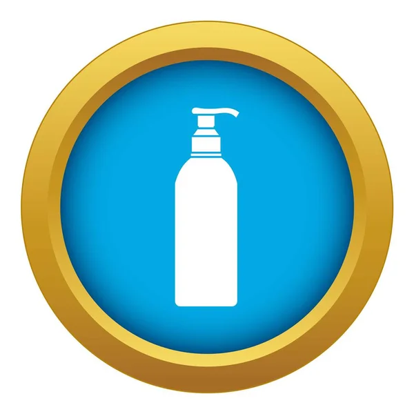 Kosmetická láhev ikona modrý vektor izolovaný — Stockový vektor