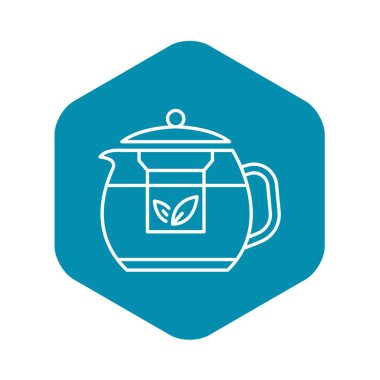 Saydam çaydanlık simgesi, anahat stili