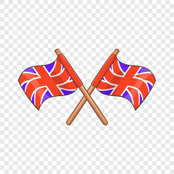 Icona bandiera della Gran Bretagna, stile cartone animato — Vettoriale Stock