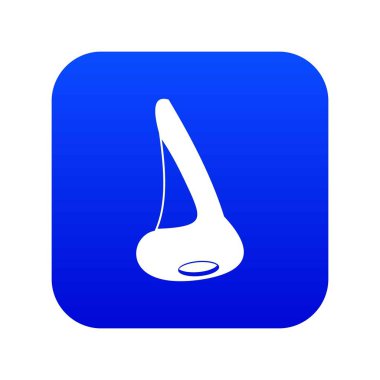 Burun tarafı görünümü simgesi dijital mavi