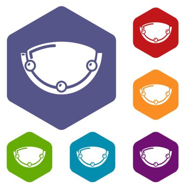 Oval lamba simgesi, basit tarzı