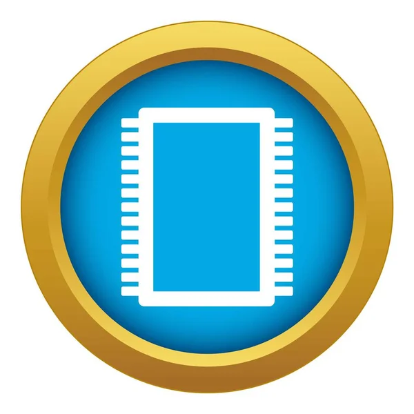 Ikona počítačové elektronické obvody ikony modrý vektor izolovaný — Stockový vektor