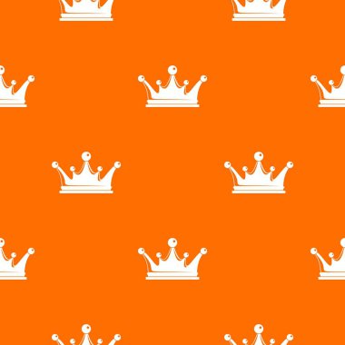 Taç desen vektör turuncu