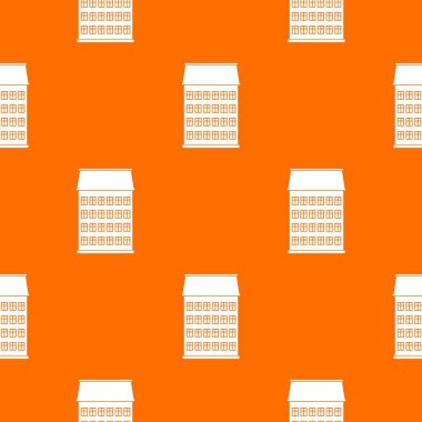 Şehir evi desen vektör turuncu