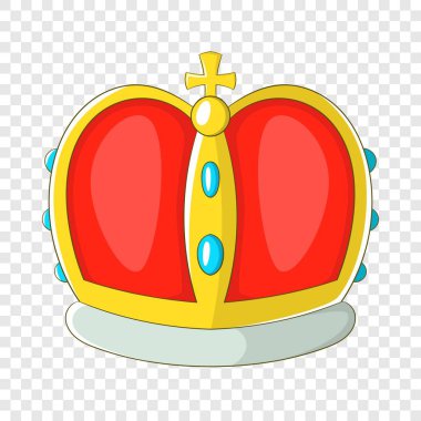 Royal crown simgesi, karikatür tarzı
