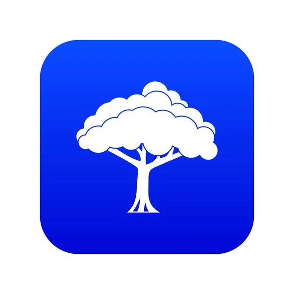 Ícone de árvore azul digital — Vetor de Stock