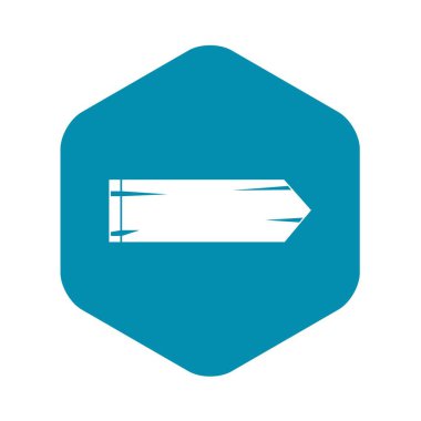 Kalın ok simgesi, basit tarzı