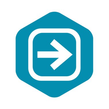 Kare simgesi, basit tarzı oku