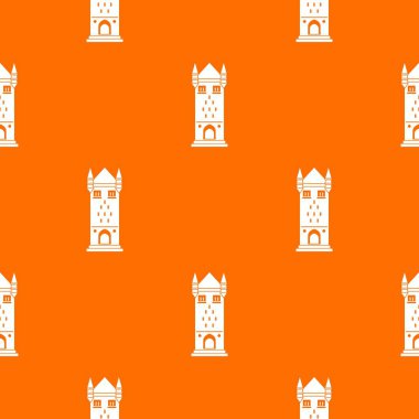 Kale kule desen vektör turuncu