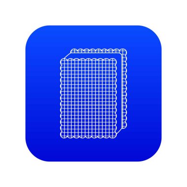 Bisküvi dondurma simgesi mavi vektör