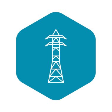 Çelik elektrik kule simgesi, anahat tarzı