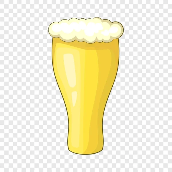 Icono de vaso de cerveza, estilo de dibujos animados — Vector de stock
