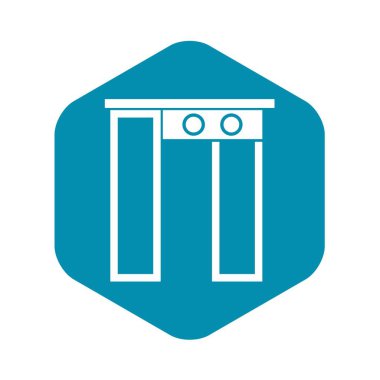 Airport simgesini, basit tarzı kapıda güvenlik