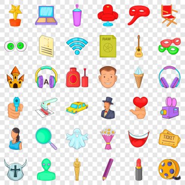 Ekran simgeleri kurulum, karikatür tarzı film