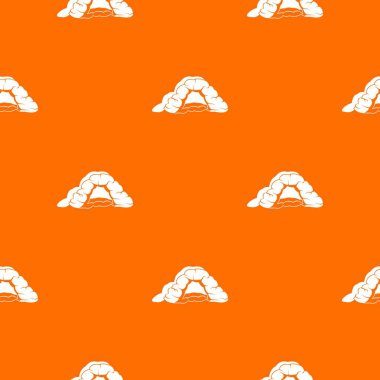 Mağara desen vektör turuncu