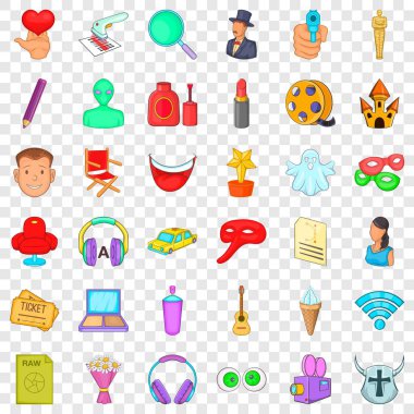 Simgeler kümesi, karikatür tarzı