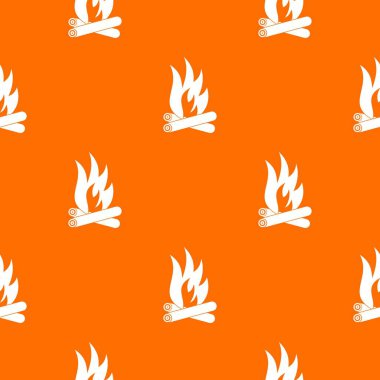 Bonfire desen vektör turuncu