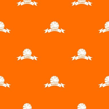 Gezegen astronomi desen vektör turuncu