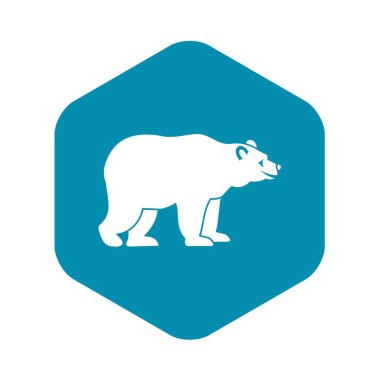 Ayı simgesi, basit tarzı