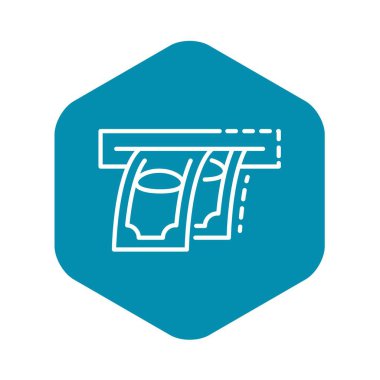 ATM simgesinden para, anahat stili