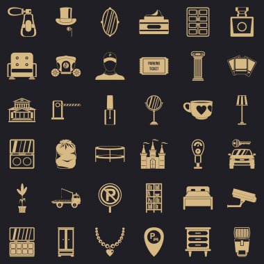 Kendinizi evinizde gibi hissedeceğiniz Icons set, basit tarzı