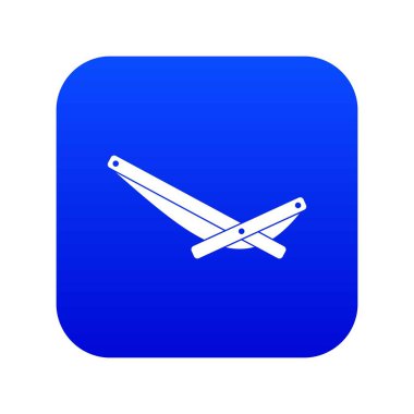 Recliner simgesi dijital mavi