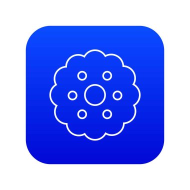 Bisküvi simgesi mavi vektör