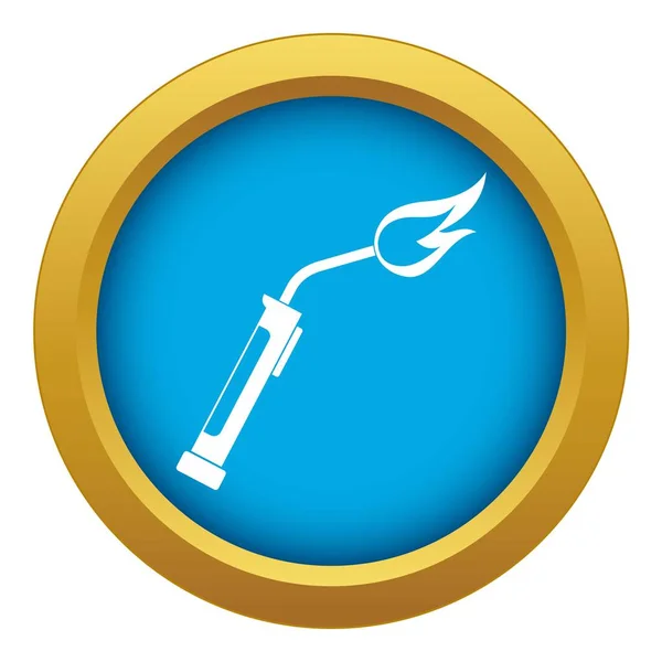 Welding torch icon blue vector isolated — Stock Vector