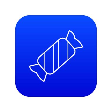 Şeker simgesi mavi vektör