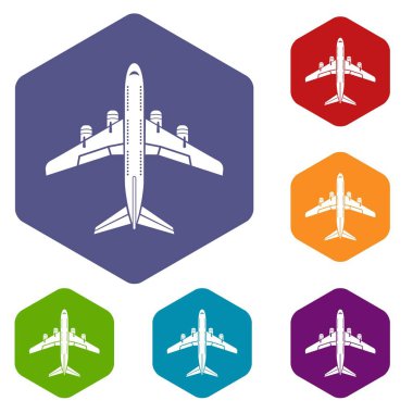 Uçan uçak simgesi, basit tarzı