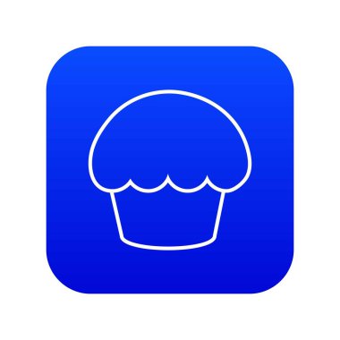 Kek simge mavi vektör