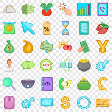 Wqallet Icons set, karikatür tarzı